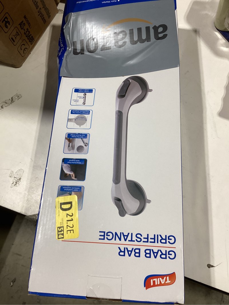 Condition photo showing Good Condition for taili grab bars for bathtubs and showers 2 pack suction grab bar, heavy duty shower handle removable bath handrails for seniors and elderly, bathroom safety grip no drilling waterproof,grey 16.8" gray