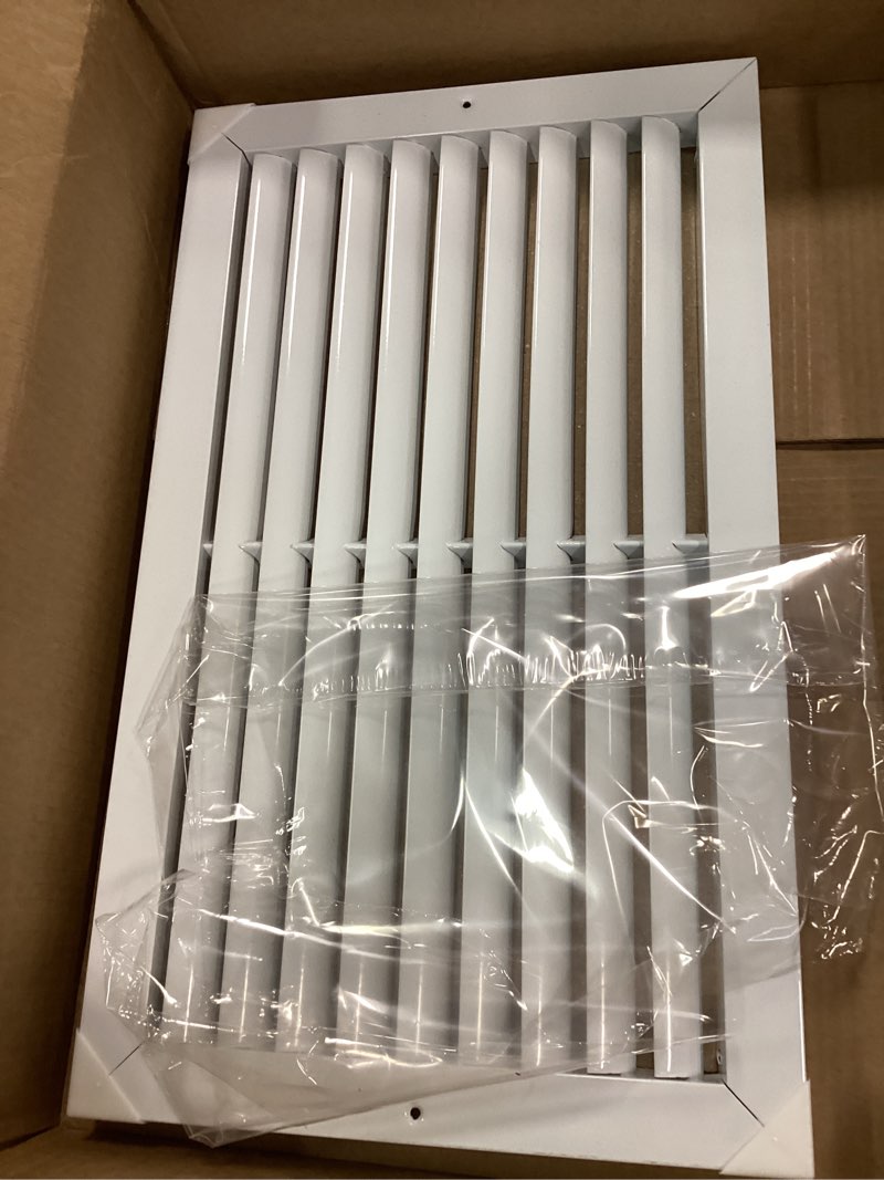 Condition photo showing Good Condition for 18" x 10" (Duct Hole) Decorative Air Return Vent Cover – Aluminum HVAC Grille for Ceiling & Wall, Rustproof AC Return Vent, Premium Modern Design, 19.6" x 11.6" Face, Ideal for Home HVAC 18" x 10" Duct Hole [19.6" x 11.6" Face]