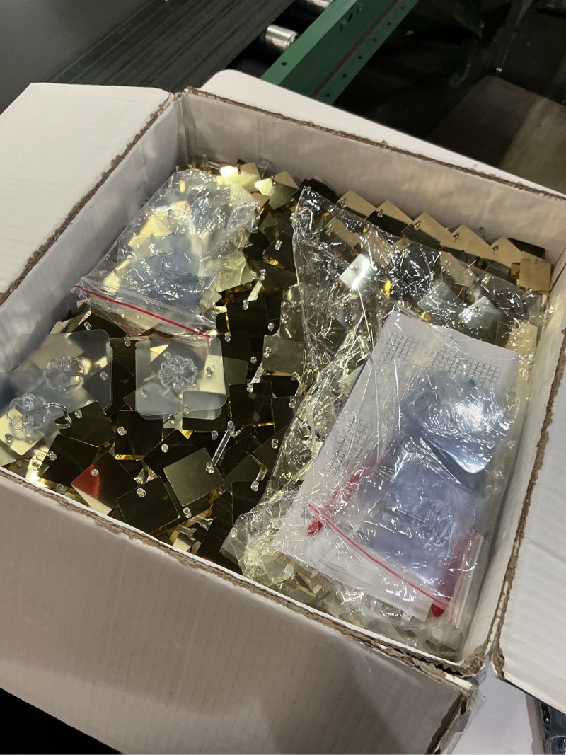 Condition photo showing Good Condition for COKAOBE Light Gold Shimmer Wall Backdrop, 36 Pcs Square Sequin Shimmer Backdrop Panel, Photo Backdrops for Birthday, Anniversary, Wedding, Graduation & Bachelorette Party Decoration 36PCS Light Gold