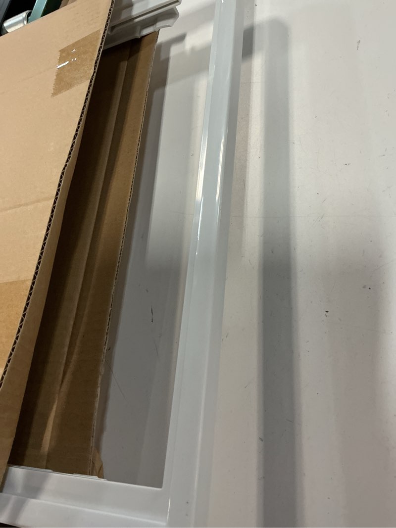 Condition photo showing Good Condition for upgraded 240350903 refrigerator replacement shelves crisper pan cover compatible with frigidaire bottom shelf frame replacement without glass ap4428230 240350901