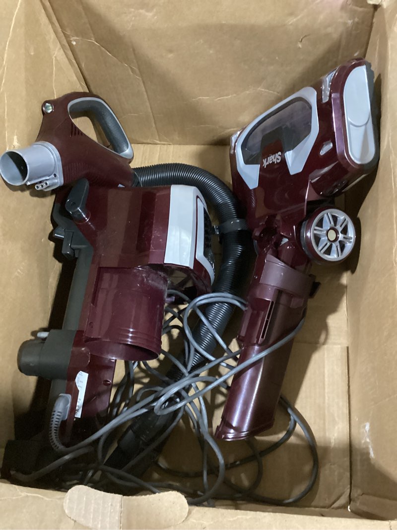 Condition photo showing As Is for (PARTS ONLY AS SHOWN SEE PHOTOS)Shark NV752 Rotator Powered Lift-Away TruePet Upright Vacuum with HEPA Filter, Large Dust Cup Capacity, LED Headlights, Upholstery Tool, Perfect Pet Power Brush & Crevice Tool, Bordeaux