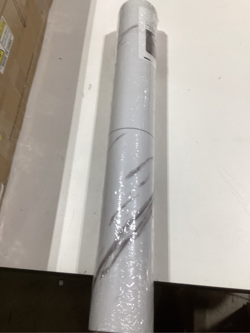 Condition photo showing New/Like New for Oxdigi Vinyl Floor Tiles Peel and Stick 23"x 118"/19 Sq.Ft, Thicken Self Adhesive Vinyl Flooring Roll Marble Pattern Waterproof DIY Floor Coverings for Bathroom Living Room Kitchen, White Marble 23.6"Wx 118"L (19 Sq.Ft) White Marble