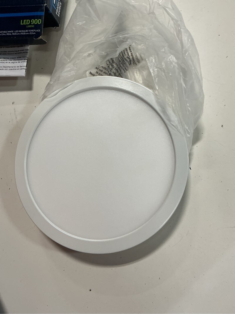 Condition photo showing Good Condition for project source 1-light matte white led flush mount light