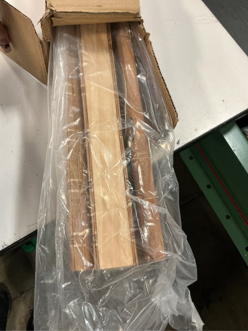 Condition photo showing As Is for lazblinds no tools no drill cordless bamboo roman shades, light filtering window treatment, roll up bamboo blinds for window 27'' w x 64'' h, brown brown206 27'' w x 64'' h