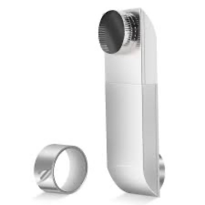 Stainless Steel Periscope Dryer Vent Kit, 25"-59" Adjustable Dryer Vent for Tight Spaces, Universal 