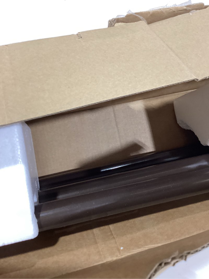 Condition photo showing New/Like New for KAMANINA 1 Inch Double Curtain Rods 72 to 144 Inches (6-12 Feet) Telescoping Antique Bronze Curtain Rod for Windows 69 to 140 Inches, Heavy Duty Drapery Rods with Square Finials Bronze 72-144"