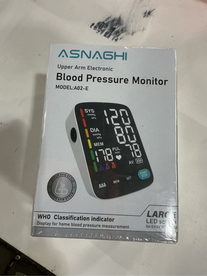 Condition photo showing New/Like New for Blood Pressure Machine,Automatic Upper Arm Blood Pressure Monitor with 3x199 readout,5.4 inch LED Large Screen,Adjustable Two Cuff 9/17 or 13/20 inches XL Cuff - Home Hypertension Detector