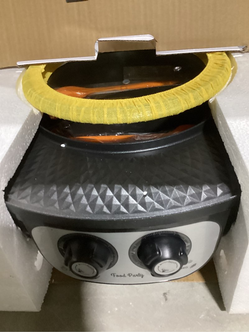 Condition photo showing Good Condition for Food Party Hot Pot with Grill 2 in 1 Electric Smokeless Grill and Hotpot Pot Combo Korean BBQ Grill 110V 1700W hotpot grill 1.0