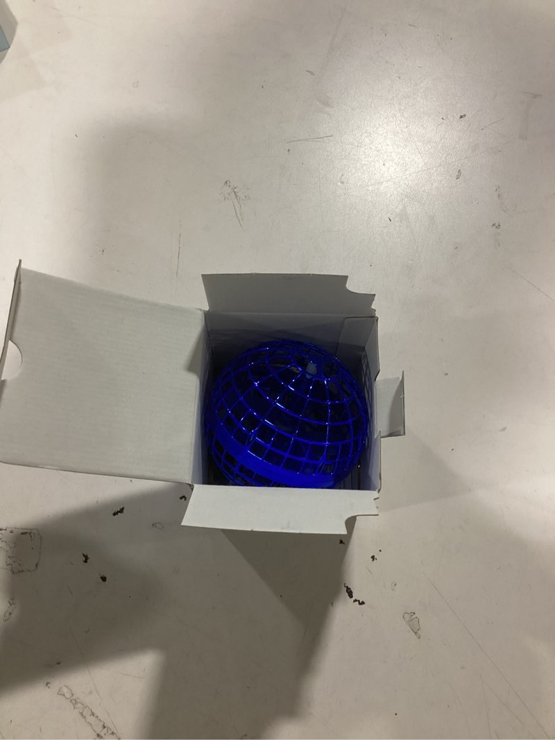 Condition photo showing As Is for 2025 AI Flying Orb Ball Toy, Cosmic Globe Boomerang Hover Ball Galactic Fidget Spinner, Cool Stuff Toys for 6 7 8 9 10 11 12+ Year Old Boys Girls Teens Indoor Outdoor Toys(Blue)