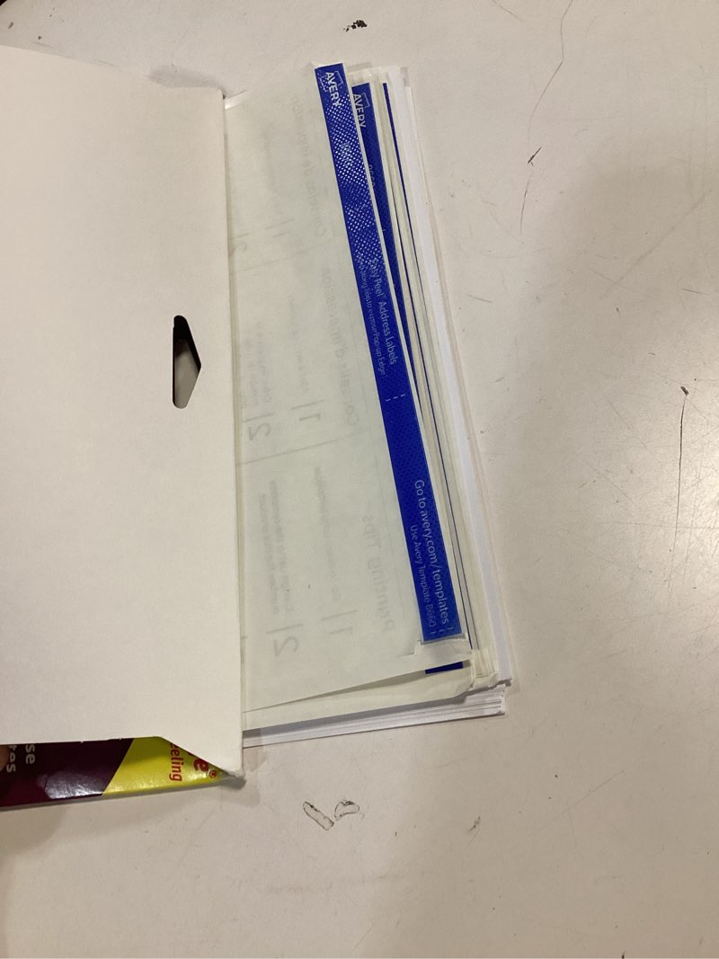 Condition photo showing Good Condition for avery printable address labels with sure feed, 1" x 2-5/8", matte clear, 750 blank mailing labels (05630) 750 labels