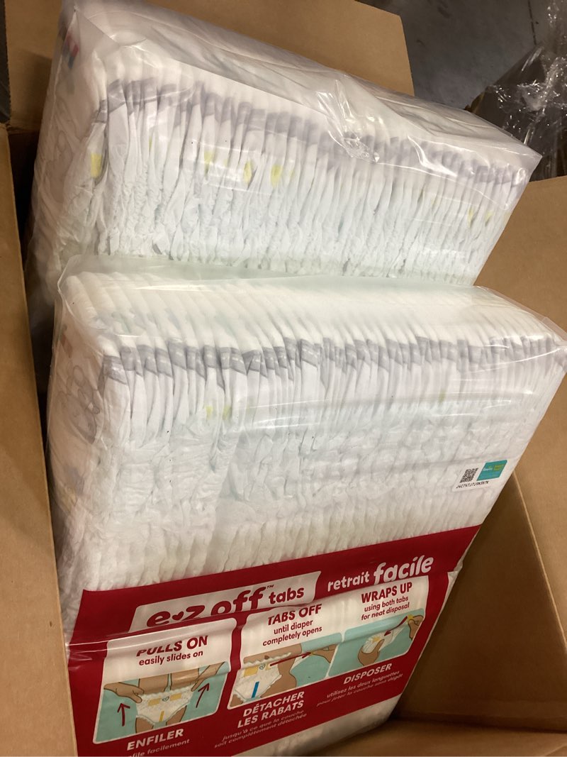 Condition photo showing New/Like New for Pampers Diapers - Swaddlers 360° - Size 3, 156 Count, up to 100% Leakproof Comfy Dry Fit, Designed for Easy Changes, Pull On Baby Diaper (Packaging May Vary) Size 3 156