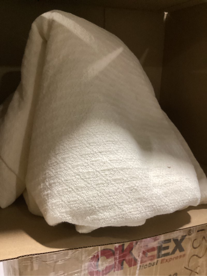 Condition photo showing Good Condition for bedsure gentlesoft 100% cotton blanket queen size for bed - breathable and soft for spring summer, thick cozy waffle weave blanket gifts for women, white, 90x90 inches 01 - white queen (90" x 90")