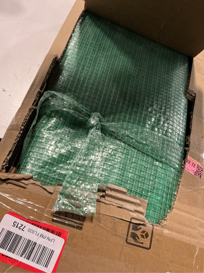 Condition photo showing Good Condition for greenhouse, 10’x7’x7’ walk-in greenhouse heavy duty tunnel green house with 6 ventilated mesh windows & zippered roll-up door, large plant garden hot house outdoor with reinforced frame green 10’x7’x7’