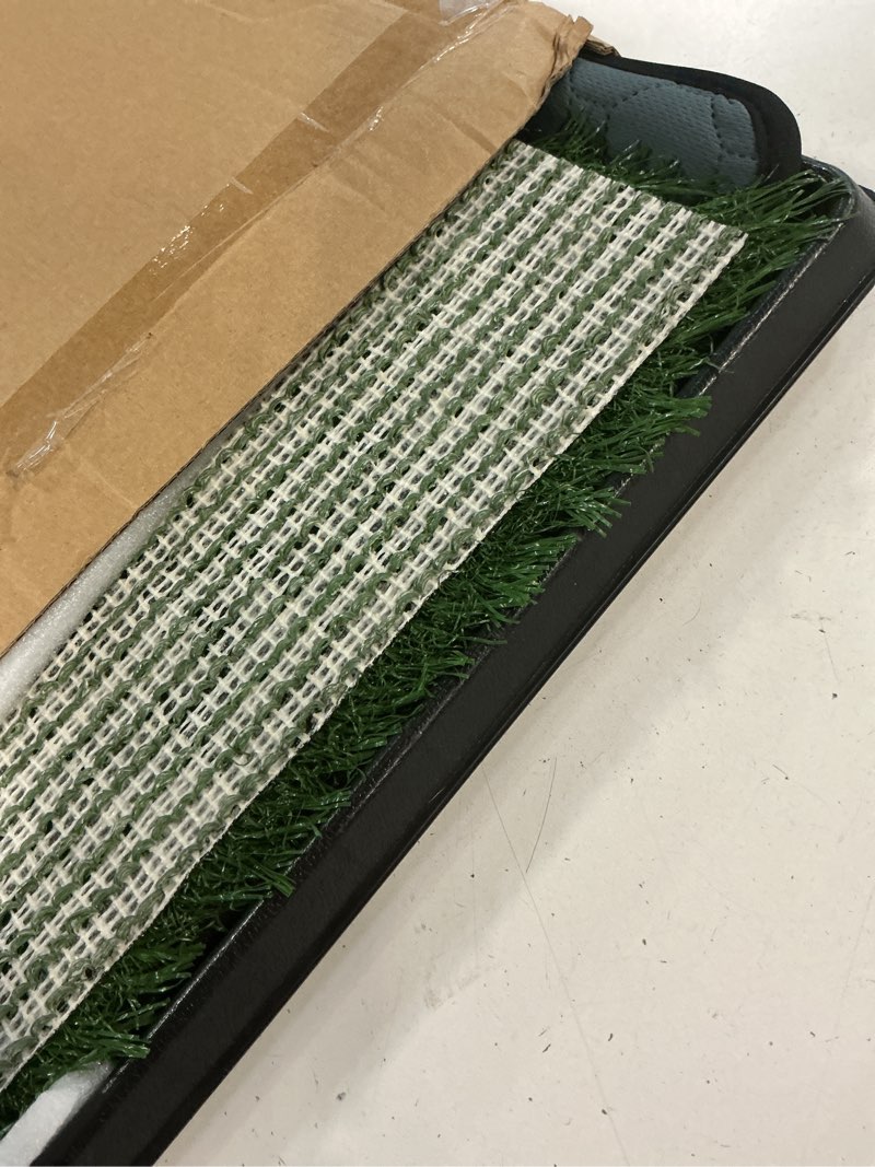 Condition photo showing Good Condition for artificial grass puppy pee pad for dogs and small pets - 20x25 reusable 4-layer training potty pad with tray - dog house and pet supplies by petmaker medium 4-layer system