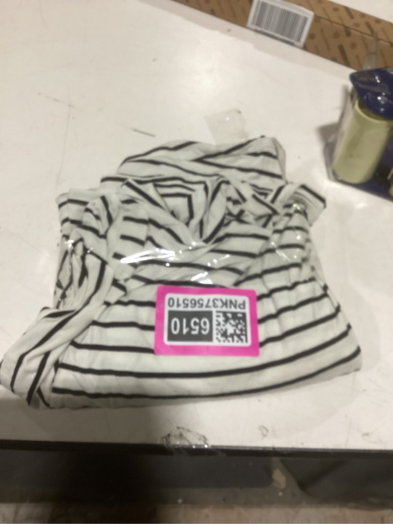 Condition photo showing As Is for alaster women’s casual summer t shirt dress loose short sleeve tunic dress with pocket for women a-white striped xx-large