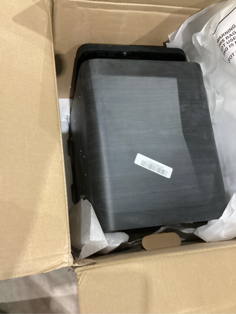Condition photo showing As Is for polk audio signature elite es10 powered subwoofer (black), 10" long-throw woofer with mineral-filled polymer cone, 200w class d amplifier, front firing home subwoofer, time-smart phase control black es10 subwoofer