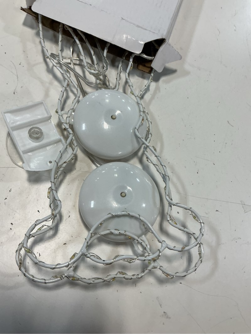 Condition photo showing As Is for happy easter led bunny window light with suction cup, windows decorations hanging led lights with timing function,suitable for indoor and outdoor easter decoration, family gathering