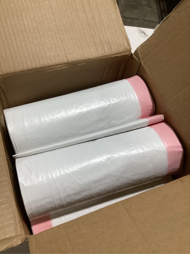 Condition photo showing Good Condition for 30 gallon trash bags drawstring, 150 count, white | unscented | heavy duty multi-purpose garbage bags can liners for business home kitchen commercial and industrial 30 gallon |150 count
