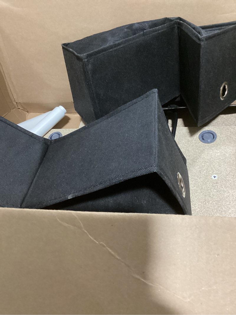 3 SHELF STAND WITH FABRIC STORAGE