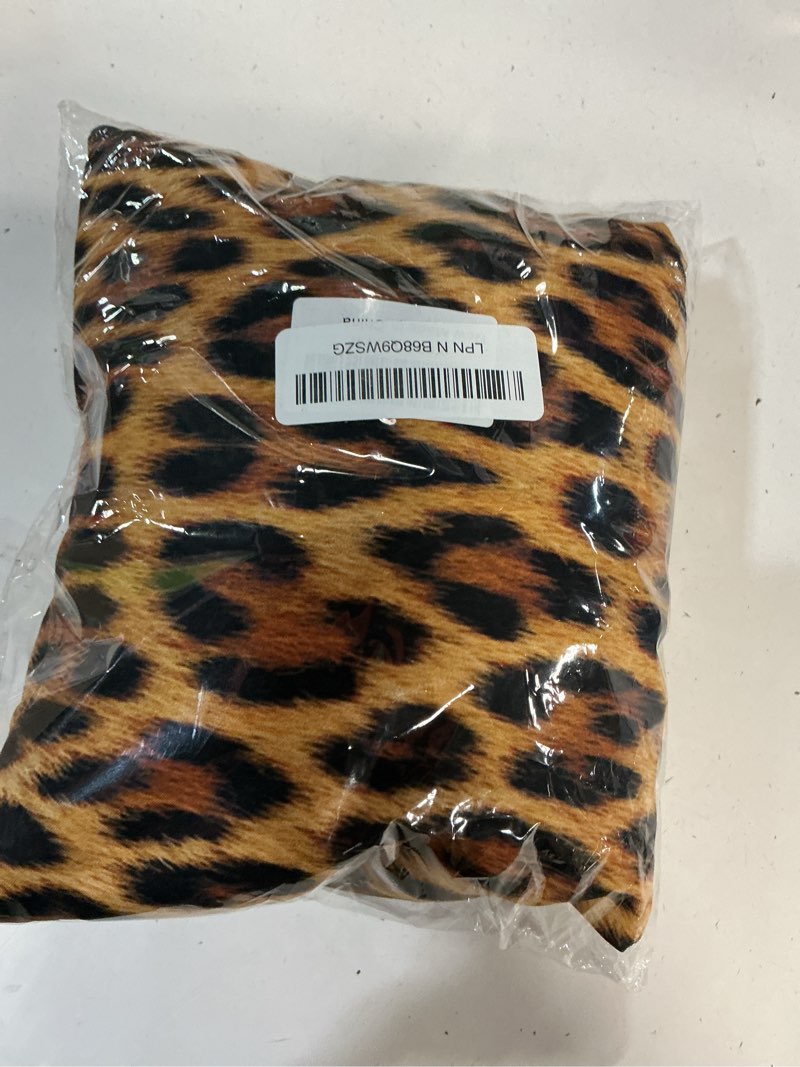 Condition photo showing New/Like New for bed skirt leopard print bed skirt 16 inch drop skin pattern of a wild safari animal elastic wrap around bed skirt dust ruffle for queen size bed queen-16" drop