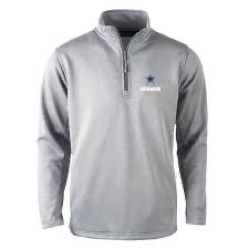 (Size:XL)Dunbrooke NFL Dallas Cowboys Unisex All Star Tech Fleece 1/4 Zip, Heather Grey, X-Large