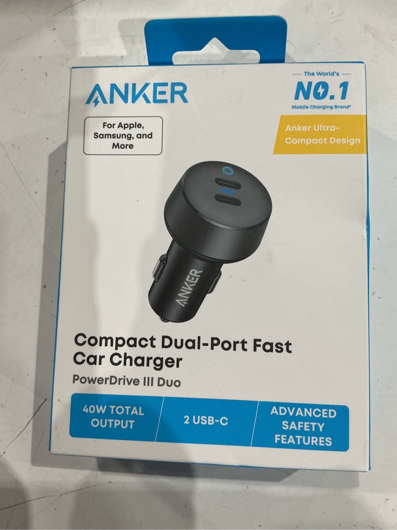 Condition photo showing Good Condition for anker 40w dual usb-c car charger with power delivery (poweriq 3.0) fast charger