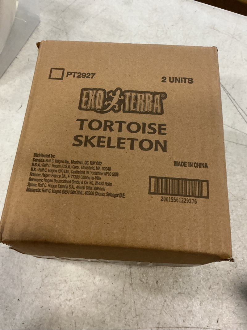 Condition photo showing New/Like New for Exo Terra Tortoise Shell Fossil Reptile Hide set of 2