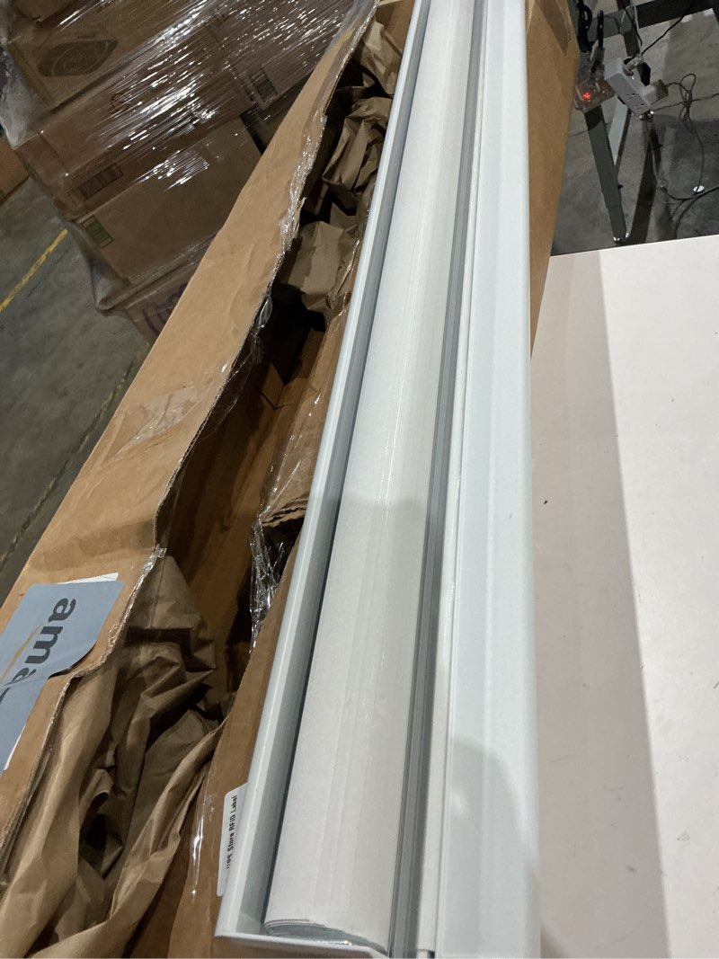 Condition photo showing As Is for suaky blackout window blinds roller shades, white custom window shades elegant roller blinds, energy saving uv protection roller shades for windows, doors, french doors