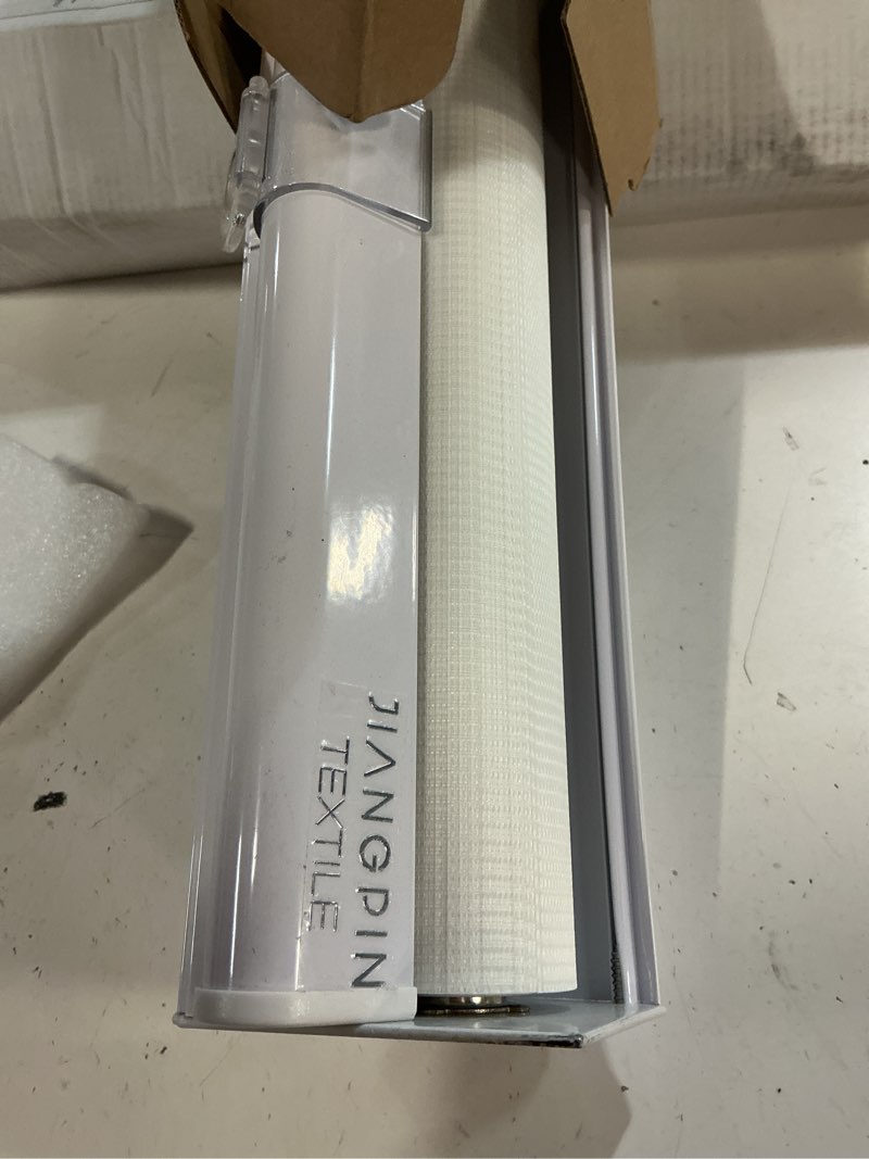Condition photo showing New/Like New for cordless zebra blinds window blind zebra shade blinds for windows roller sheer shades privacy light filtering shades for home kitchen bathroom (width 20'' x height 72'' white)