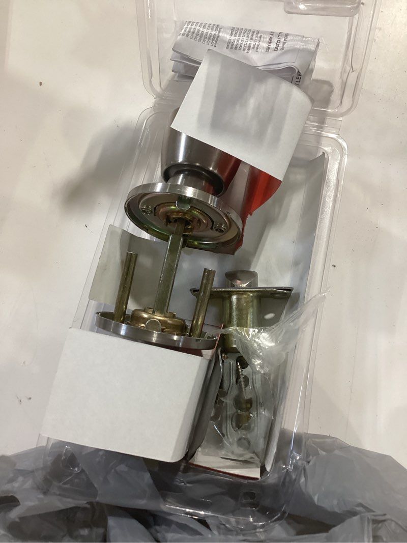 Condition photo showing Good Condition for reliabilt gallo stainless steel exterior keyed entry door knob
