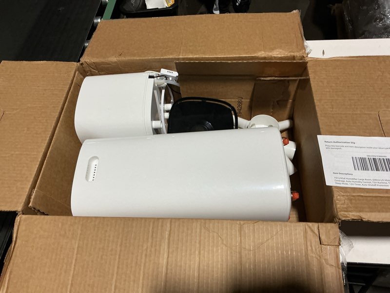 Condition photo showing Good Condition for 15L/4Gal Humidifier Large Room, 600mL/h Misting, 1200ft² Coverage, Auto Humidity Control, 72H Runtime, Top Fill, Aroma Diffuser, Sleep Mode, 12H Timer, Auto Shutoff Protection