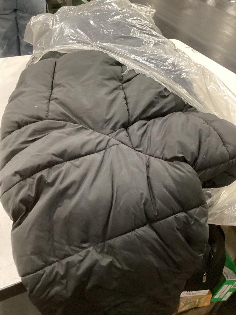 Condition photo showing As Is for Amazon Essentials Women's Heavyweight Quilted Long-Sleeve Hooded Puffer Coat (Available in Plus Size) 5X Black