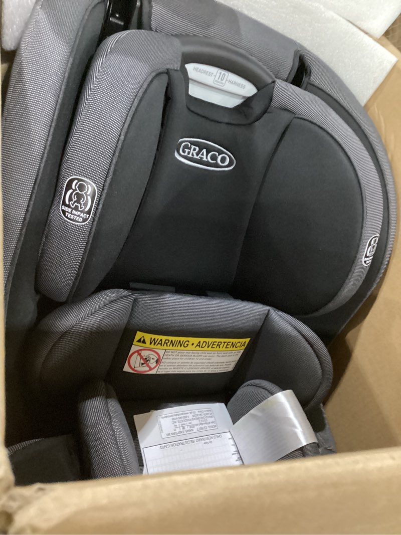 Condition photo showing New/Like New for graco easyturn 360 2-in-1 convertible car seat, 360 degree rotating infant to toddler rotating car seat, 2 modes forward and rear facing, slim design, cyran