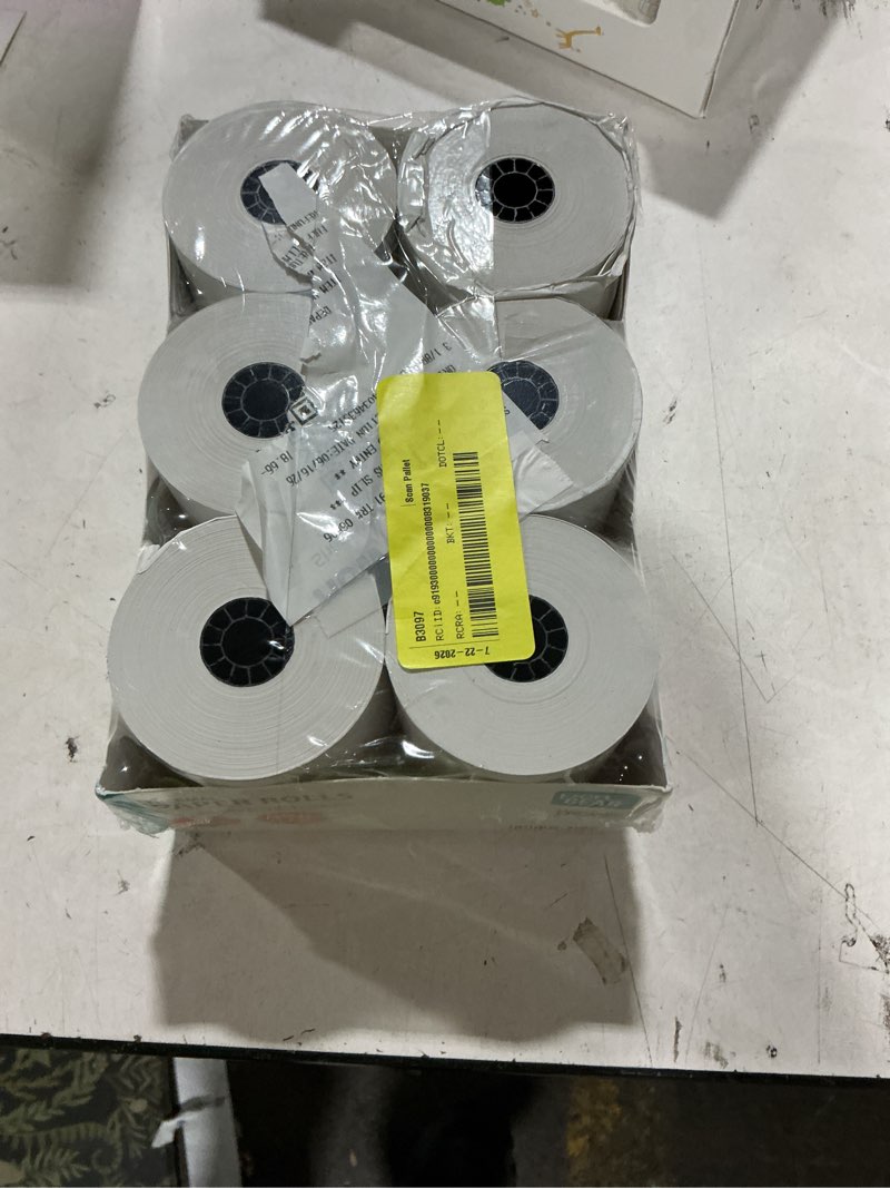 Condition photo showing New/Like New for pen + gear 3-1/8"x190' thermal receipt paper - 6 rolls per pack, 707587294