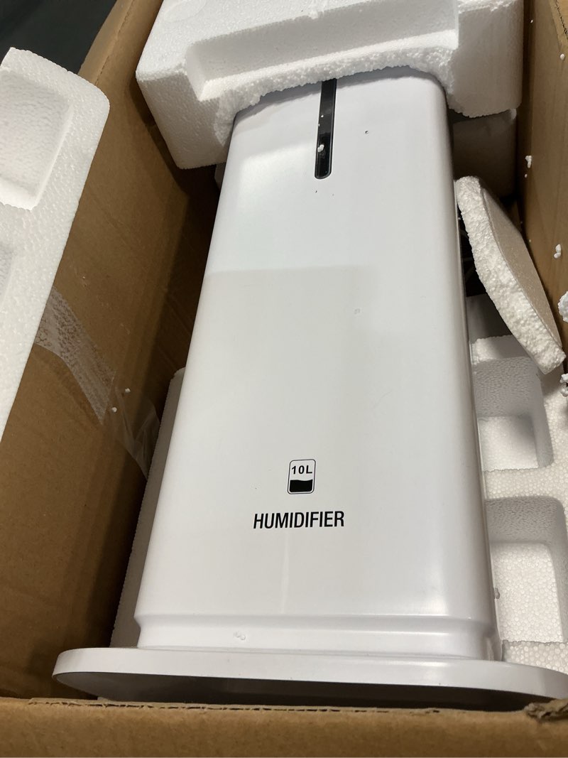 Condition photo showing Good Condition for 10L/2.6Gal Smart Humidifiers for Bedroom Large Room up to 600ft², 100H Runtime Cool Mist Top Fill, Ultra Quiet 30dB, Auto Control, Essential Oil Tray, Perfect for Bedroom, Office, Baby, White