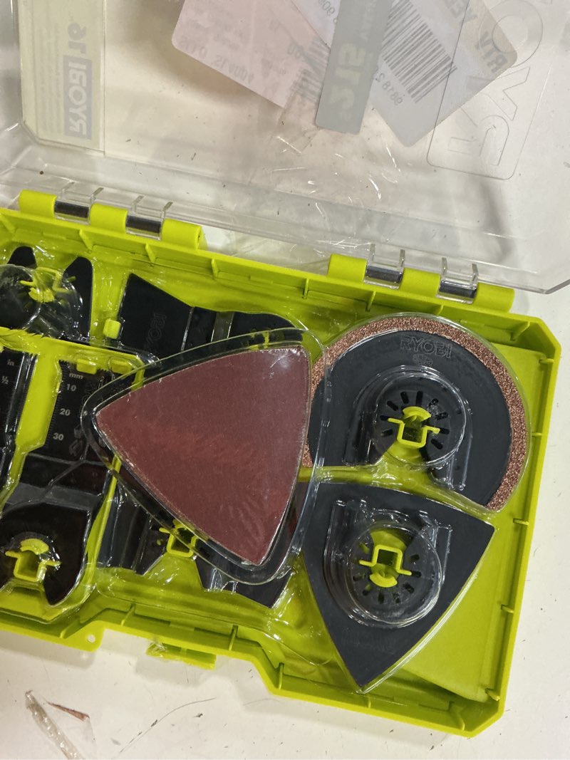 Condition photo showing New/Like New for 16-piece oscillating multi-tool blade accessory set