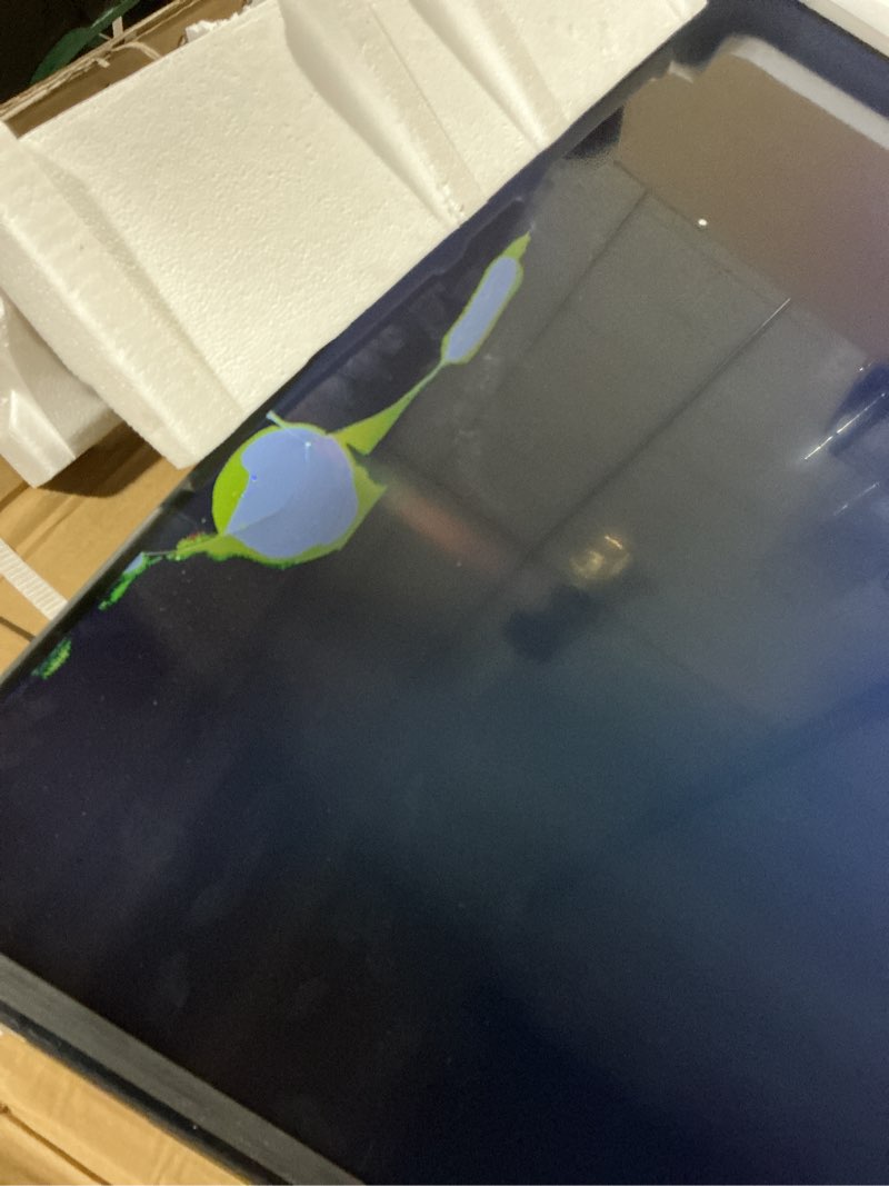 Condition photo showing As Is for screen damaged hisense 75\" e6 cinema series hi-qled 4k uhd smart fire tv (75e6qf, 2025 model) - ai light sensor, dolby vision · atmos, voice remote with alexa, motion rate 120, hdr 10+ adaptive, game mode plus