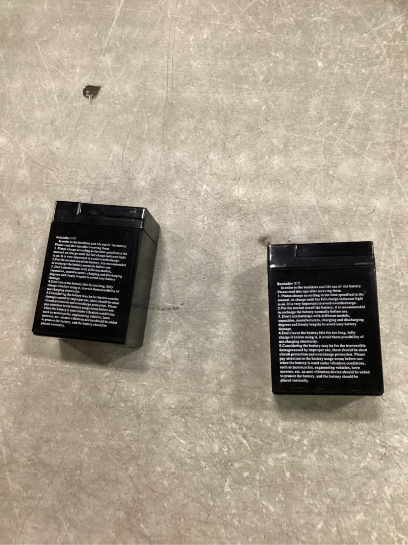 Condition photo showing New/Like New for miady 6v 5ah rechargeable sealed lead acid battery (2 pack)