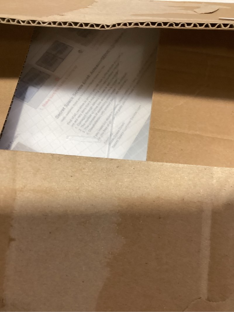 Condition photo showing New/Like New for Secret Space 12 Pack X Large Shoe Organizer Storage Boxes for Closet, Modular Space Saving Shoe Boxes Clear Plastic Stackable Sneaker Containers Display Case with Lids, White White X Large