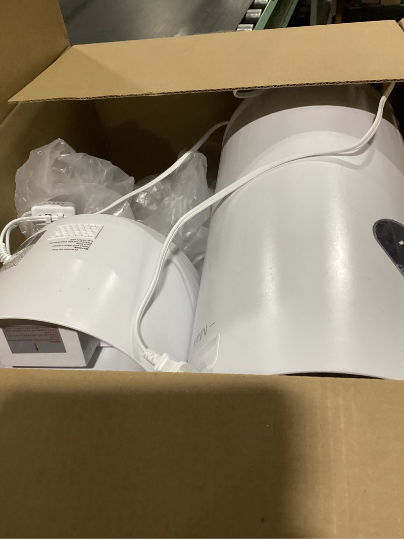 Condition photo showing Good Condition for 7.5 FT Pre-lit Snow Flocked Christmas Tree Spruce with Remote Control, 450 Warm White Multi-Color Changing LED Lights, Artificial Hinged/Feel Real/Realistic for Home, Dual Color LED PVC LED Color+Cleae Lights 7ft 6in