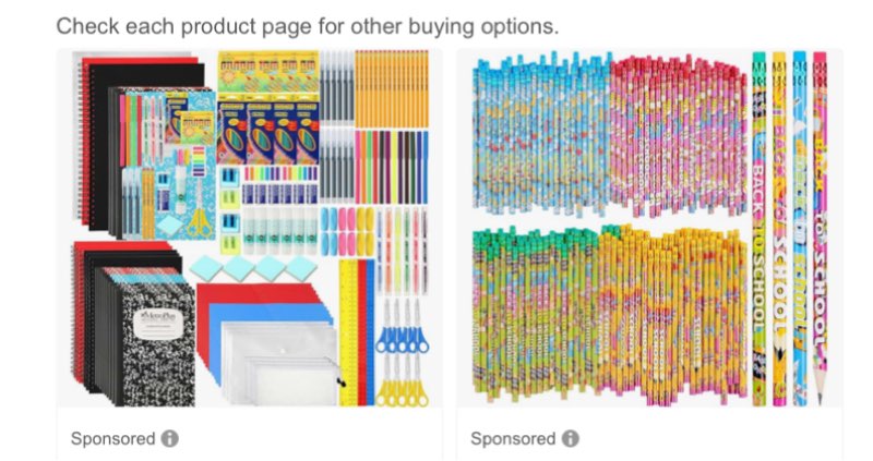 Oands mixture of and shool supplies paper pencil 
