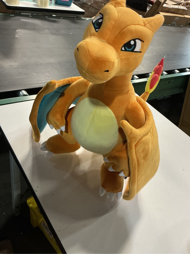 Condition photo showing Good Condition for pokemon 24" jumbo charizard large plush - officially licensed - charmander giant evolution figure - authentic pillow stuffed animal toy gift for kids, boys, girls - 2+