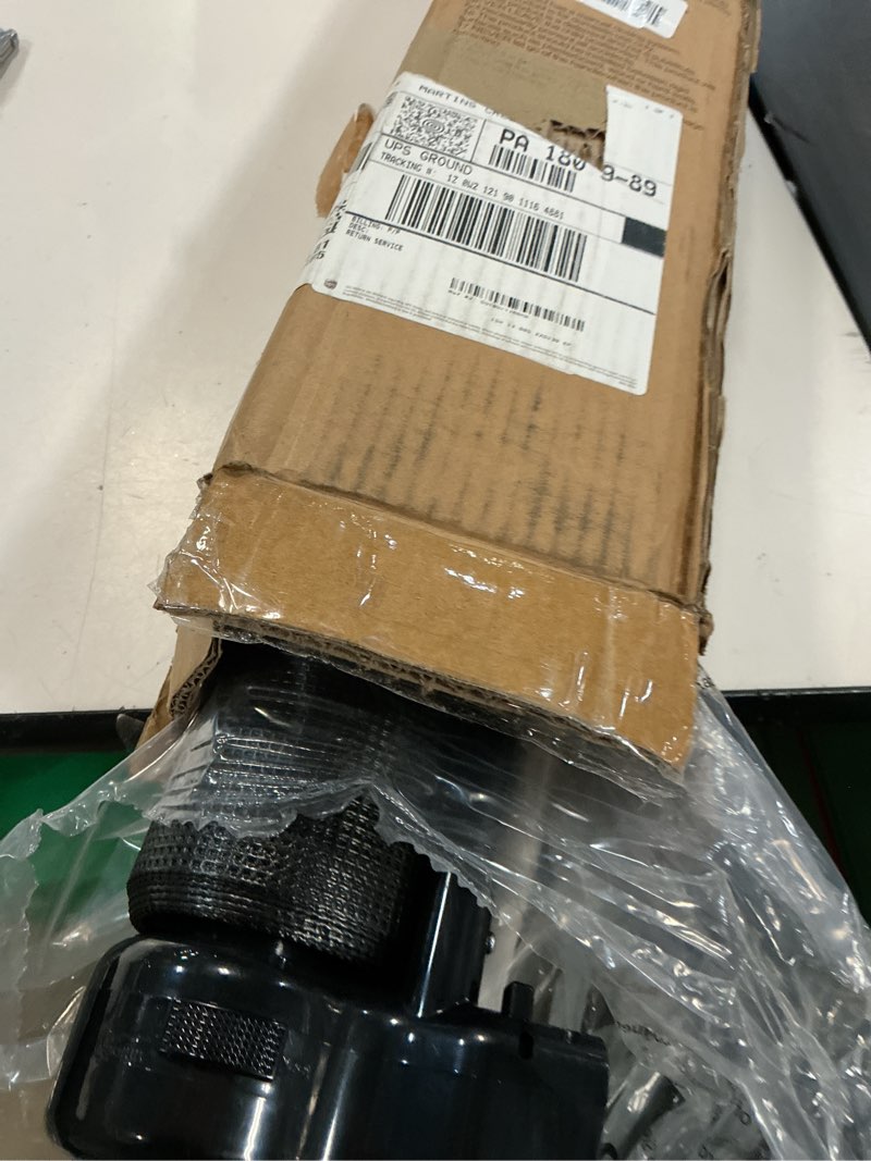 Condition photo showing Good Condition for reinforced 159 inch extra wide baby gate for large opening with support rod, indoor/outdoor retractable baby gates extra wide, prevent babies and dogs from crawling through retractable dog gate, black black 37" tall x 159" wide? with reinforced bar ?