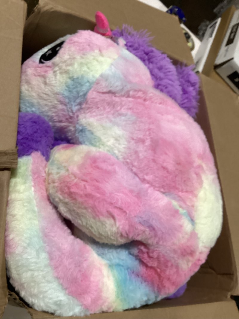 Condition photo showing Good Condition for IKASA Giant Unicorn Stuffed Animal Plush Toy,Large Cute Jumbo Soft Toys,Huge Big Size Plushy Fluffy Fat Oversized Plushie,Gifts for Kids Girls Boys Girlfriend (Multicolored, 43 inches)