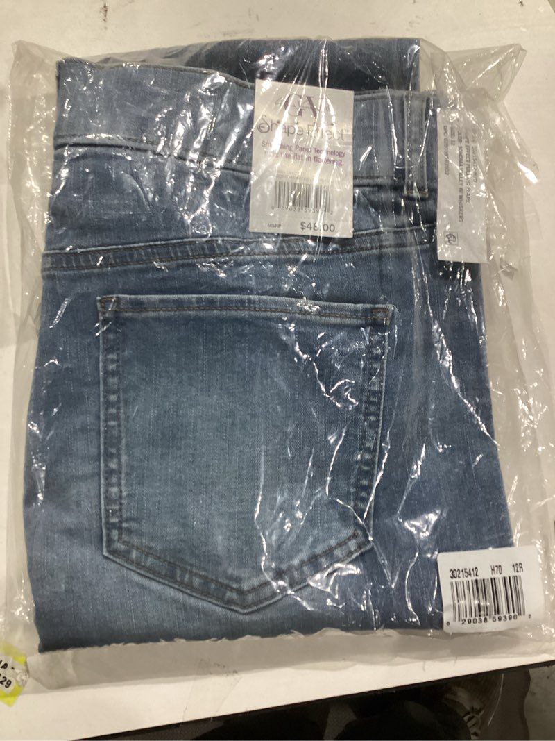 Condition photo showing New/Like New for Gloria Vanderbilt Womens Shape Effect Tummy Hold High Rise Boot Cut Jean Standard 4 Crested Butte Whiskers