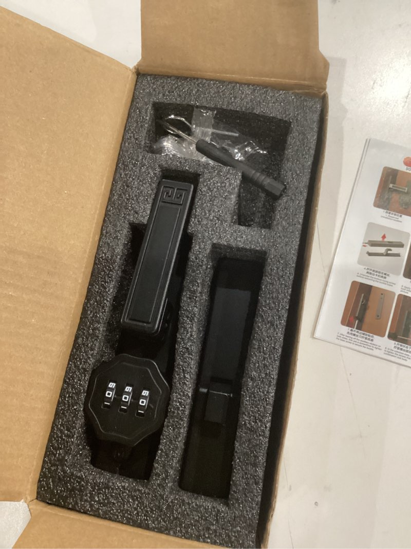 gate latch,keyless mechanical combination latch with 3-digit password,90/180 degree flip for gates,b