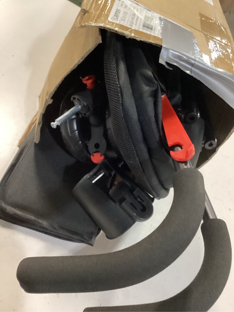 Condition photo showing As Is for Pet Stroller with Mesh Ventilation, Lightweight Foldable Design, Cup Holder, Black