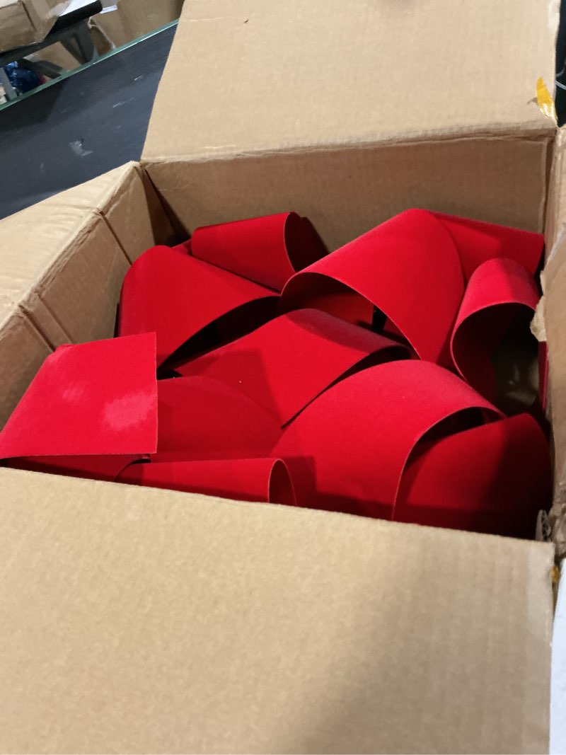 Condition photo showing As Is for 43\" giant car bow | 43\" red velvet car bow - huge car bow with non scratch magnet base, weather resistant and waterproof vinyl magnetic big car bow (1 pack) 43\" red velvet - 1 pcs