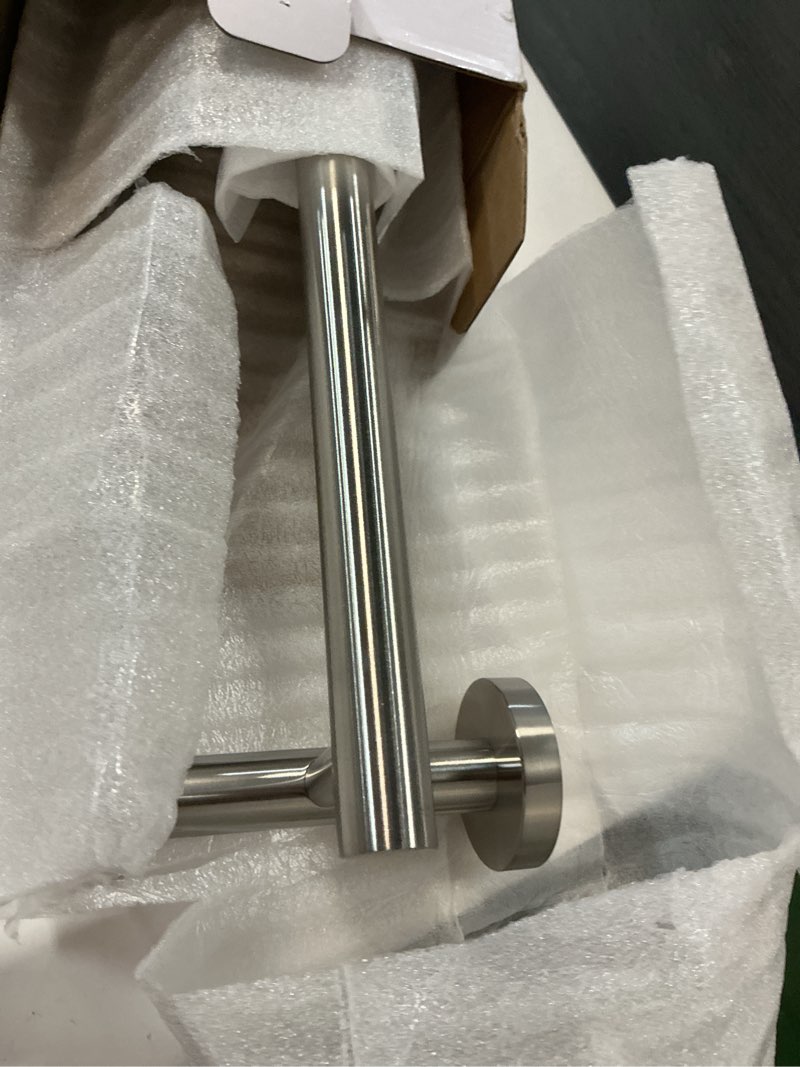 Condition photo showing As Is for alise double towel bar brushed nickel,24" towel racks for bathroom wall mounted,bathroom towel rack sus304 stainless steel bathroom towel holder quick drying hand towel holder towel bar for walls 24-inch (2-bars) brushed nickel