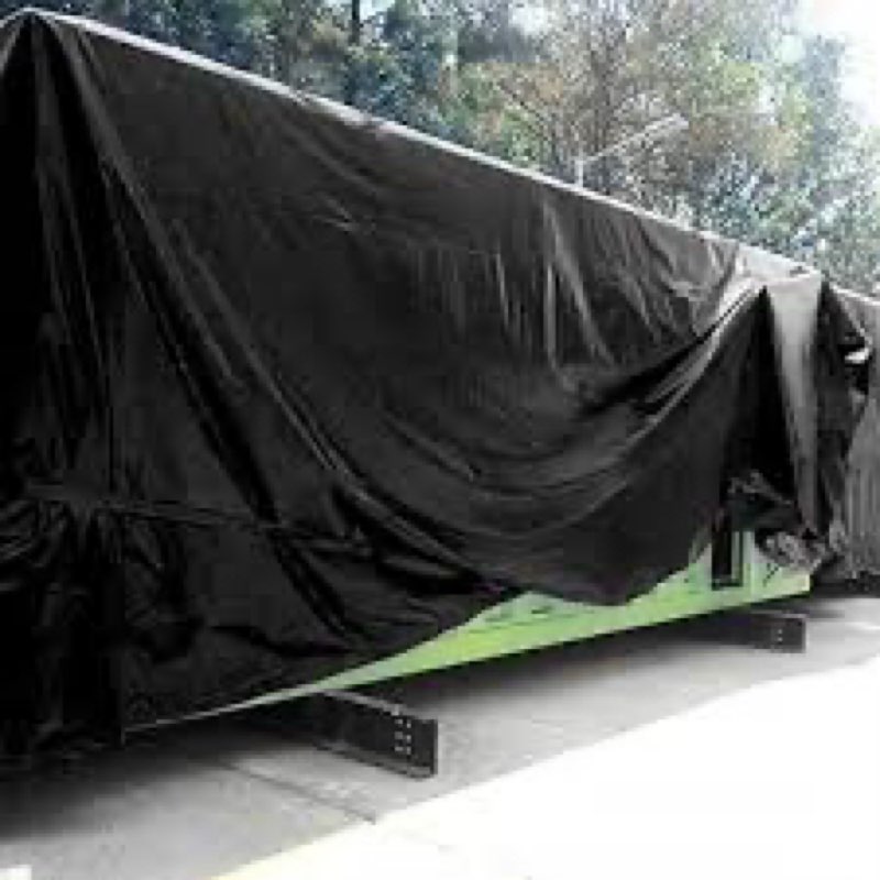 large black tarp